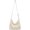 White, variant on Kukuzhu Canvas Hobo Bag for Women Men Crossbody Shoulder Bag Handbag Large Totes Purse Satchele with Pure Color