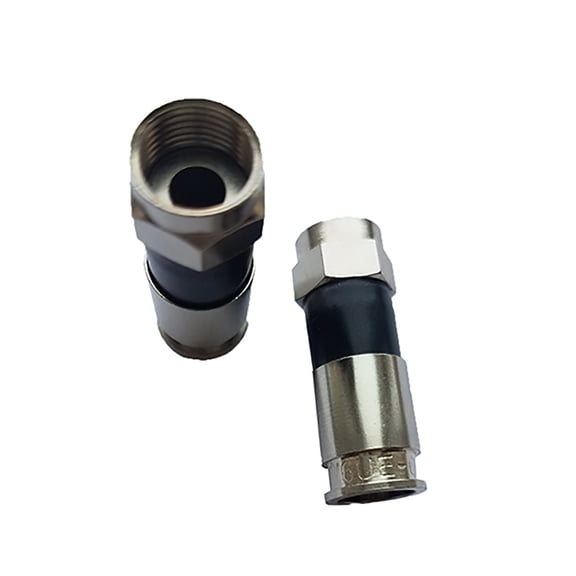 Perfect Vision PV6UE-05 Ridgeloc Compression Connectors RG6 Coaxial Cable Bag of 50