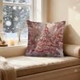thumbnail image 5 of Luoshdecor Christmas Pillow Cover 18x18 in, Christmas Gift, Pink White Throw Pillow Covers,Christmas Decorations for Home Sofa, Bed, 5 of 6