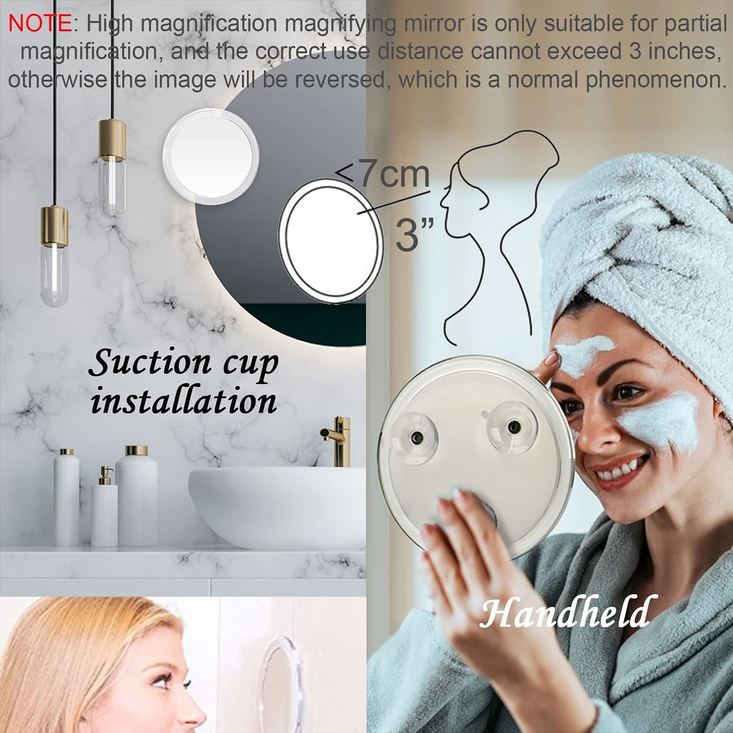 Lighted Magnifying Mirrors 20x Shelly Lighting