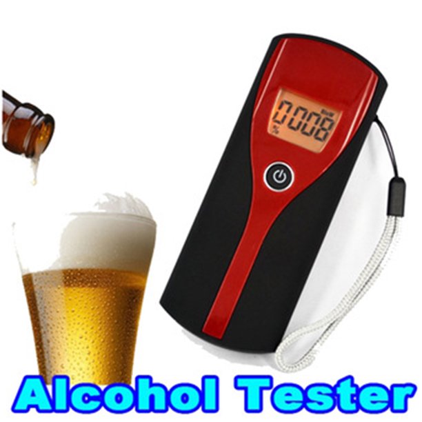Gwong Electrónica Pantalla LCD digital portátil Pantalla LCD Detector de alcohol Tester Breaderalyzer