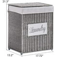 Mxfurhawa Laundry Hampers with Lid, Gray