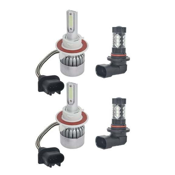 LABLT 4Pcs 8000K LED Headlight Hi/Lo   Fog Light Bulbs Combo for 2004-2014 Ford F-150