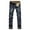 A-Blue, variant on Luwomo Men Jeans Stretch High Waist Straight Leg Slim Streetwear Male Denim Pants