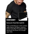 thumbnail image 6 of COOFANDY Men's Gym Shirts Fitted Fitness Tee Bodybuilding Workout T-Shirt, 6 of 7