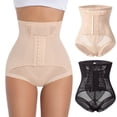 thumbnail image 4 of ZQUUVOU Women's Shapewear Tummy Control Underwear Faja Body Shaper Postpartum High Waisted Butt Panties Seamless Beige A, 4 of 4