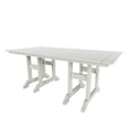 thumbnail image 5 of WestinTrends Malibu Outdoor Dining Table for 6, All Weather Poly Lumber Adirondack 71" Trestle Long Dining Table with Umbrella Hole, Sand, 5 of 7