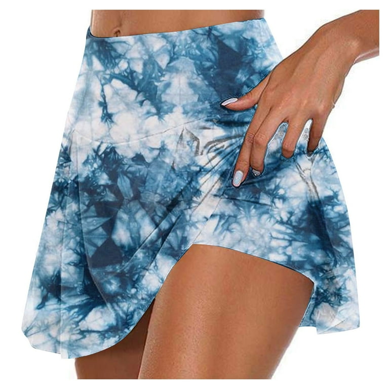 LTTVQM Athletic Skirts for Women with Shorts Plus Size Vintage