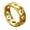 Gold, variant on Titaniums Steel Adjustable Chain Link Rings for Men Jewelry Sweat Resistant Designs Hollow Craftsmanship Unisex Sizing