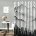 thumbnail image 2 of Orinice Birds Trees Tapestry Bathroom Decor Set Polyester Fabric Shower Curtain with Hooks 69x72, 2 of 7