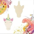 thumbnail image 2 of 10pcs Unicorns Wooden Plaques Unfinished Hanging Wood Slices with Hole DIY Painting Ornaments Craft Christmas Holiday Decor, 2 of 7