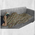 thumbnail image 5 of Abstract Soft Flannel Fleece Throw Blanket, Colorful Modern Stripes Chevrons Random Shapes, Cozy Plush for Indoor and Outdoor Use, 50" x 70", Multicolor, by Ambesonne, 5 of 5