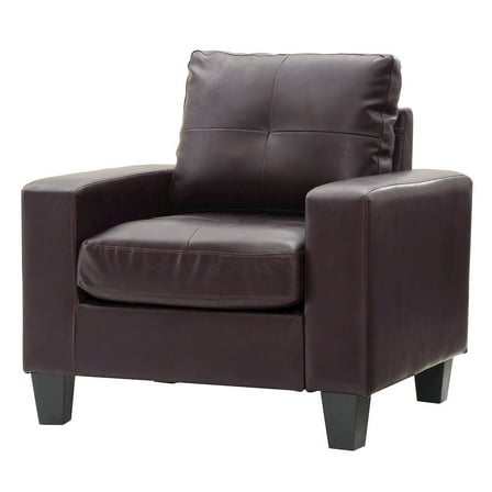 Glory Furniture Newbury Accent Chair in Dark Brown Color