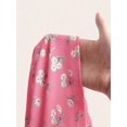 thumbnail image 6 of Hot Pink Floral Print Fit & Flare Mini Dress With Spaghetti Straps And Tie Front, 6 of 6
