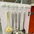 thumbnail image 2 of 1pc Sliding Hook, Kitchen Storage Rack, Door Back S Sticker, Adhesive Hook, Row Hook, No Punching Row Hanger, 2 of 5
