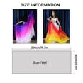 thumbnail image 3 of 200*90cm(78.7*35.4in) Girls Hand-Made Belly Dance Silk Scarf Veils Gradual Colors Hand Scarf,78.7*35.4in, 3 of 3
