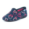 thumbnail image 3 of Lunar Womens Jolly Hearts Slippers, 3 of 5
