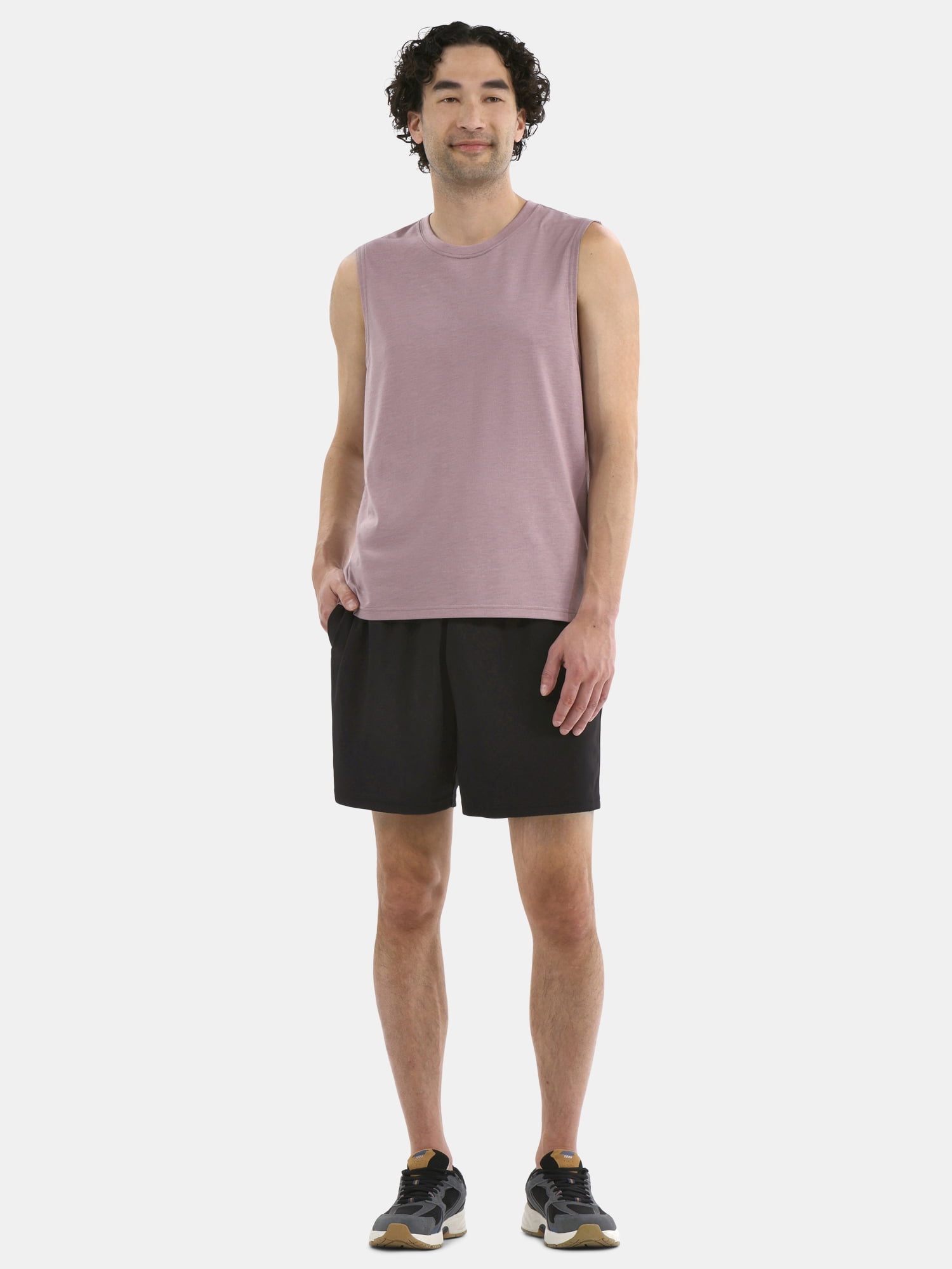 Athletic Works Men's and Men's Big & Tall Tri-Blend Muscle Tee, Sizes XS-4XLT