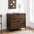 thumbnail image 4 of Armoire de Classement à 2 Tiroirs en Noyer Foncé, 4 of 5