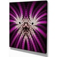 thumbnail image 2 of Fleur Fractale Violette et Blanche Lumineuse - Toile d'Art Mural Abstrait, 2 of 3