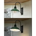 thumbnail image 6 of JONATHAN Y Stanley 12.25" 1-Light Farmhouse Industrial Indoor/Outdoor Iron LED Gooseneck Arm Outdoor Sconce, Green, 6 of 7