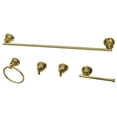 thumbnail image 6 of Kingston Brass BAH8230478PB Concord 5-Piece 30-Inch Towel Bar Bathroom Accessory Set in Polished Brass, 6 of 6