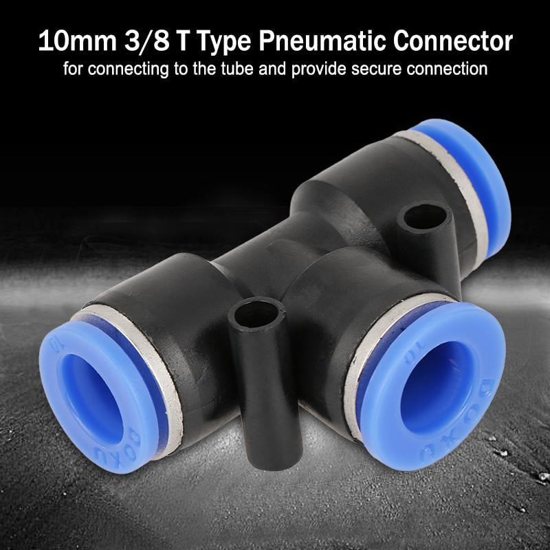 LYUMO Pneumatic Connector, Pneumatic Tube Fittings,10 pcs 10mm 3/8 T