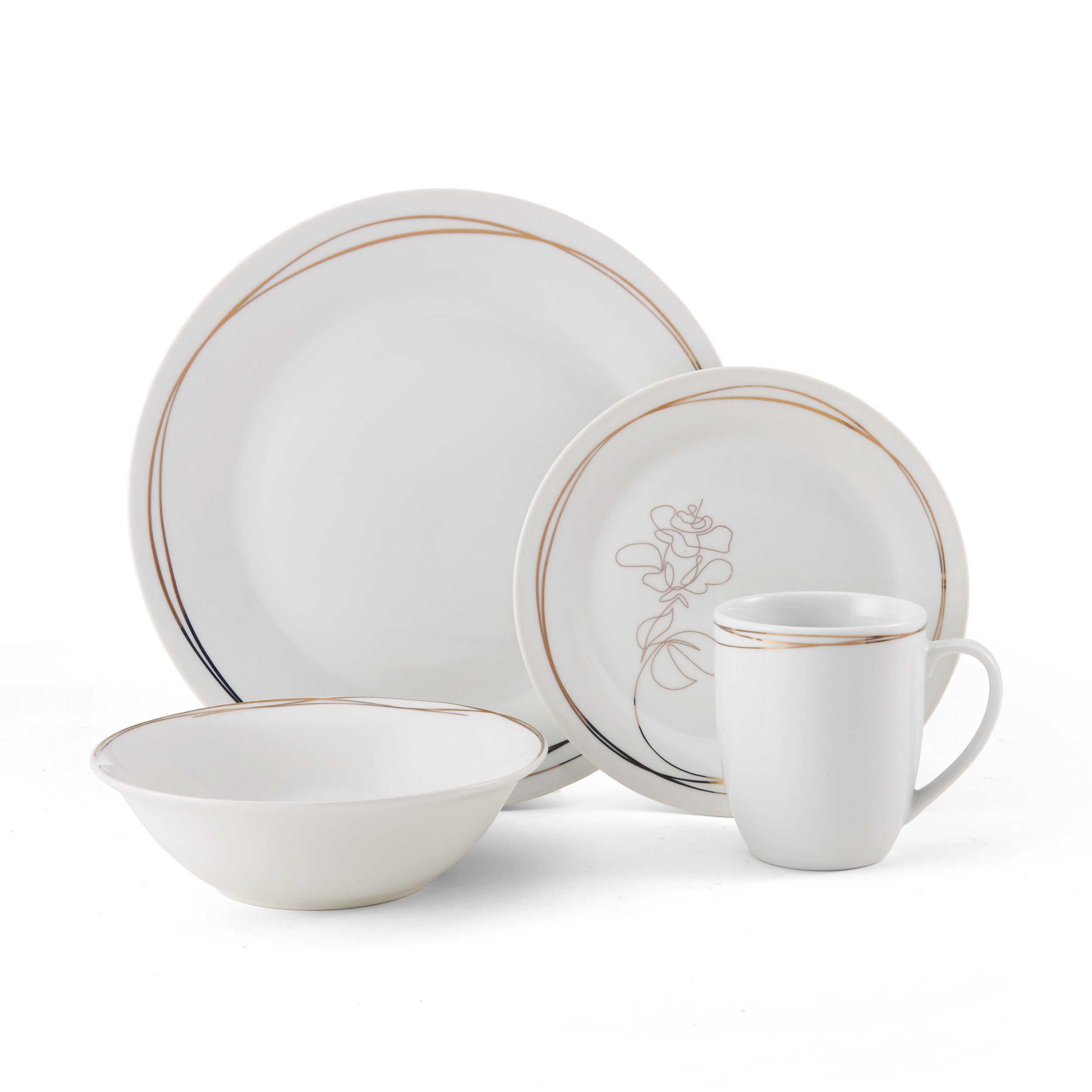 Fitz and Floyd Love Blooms 32-Piece Porcelain Tableware Set (service for 8)