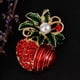thumbnail image 2 of Broche de Navidad para mujeres, hombres, , bufanda, clips, ramillete, regalos de Navidad Fruta de navidad Hugo Broche de Navidad, 2 of 10