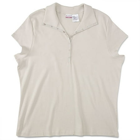 No Boundaries - Juniors' Plus Ribbed Snap Polo