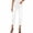 White, variant on Women's Solid Color Straight Leg Denim Capri Pants High Waisted Slim Fit Jeans Trendy Casual Washed Jeans White