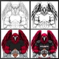 thumbnail image 4 of Game Garment Football Team Fan Sports Short Sleeve Crewneck Mens T-Shirts - Football Graphic Tees Men (Atlanta Black XS-3XL), 4 of 6