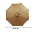 thumbnail image 3 of Kieccall Universal Replacement Canopy Cover for Market Patio Umbrella, Waterproof Sun & Rain Protection Fabric, Fits Center Pole Umbrellas (Not Included), 3 of 6