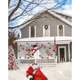 thumbnail image 5 of Garage Door Banner Cover 7 x 16 ft, Christmas Snowman Red Christmas Balls Pine Leaves Gray Christmas Garage Door Decorations Holiday Christmas Backdrop Decor for Winter New Year Xmas Party, 5 of 6
