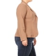 thumbnail image 2 of Women's Plus Size Long Sleeve Open Front Blazer for Office and Casual Wear, 2 of 5