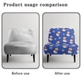 thumbnail image 6 of HELLHERO Snowmen Easy Installation Armless Accent Chair Cover with Dustproof, Easy to Install Armless Accent Chair Washable Cover, 6 of 8