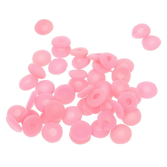 HOMEMAXS 100pcs Ear Bud Replacement Pieces Earbuds Ear Tips Replacement Ear Bud Covers Soft Earphones Earbuds Black Ear Bud Tips Replacement Pink