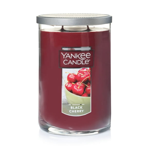 Yankee Candle Black Cherry Large 2 Wick Tumbler Candle, 22 oz