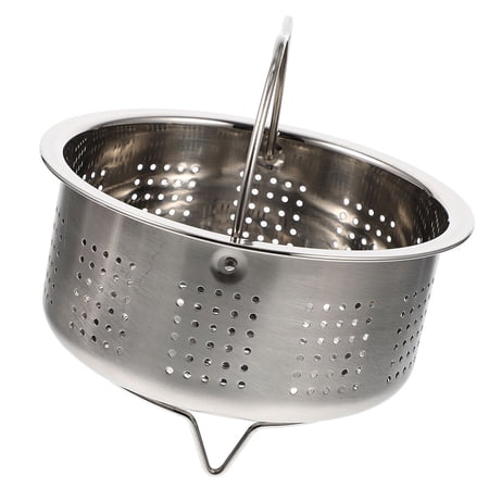 WRITWAA Stainless Steel Steamer Basket for Dim Sum and Ramen Noodles 1-Piece Cooking Basket for Kitchen
