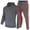 Grey, variant on toraway Men's Suits Slim Fit Wool Autumn Autumn and Winter Plush and Thick Hoodie Fashion Sports Hoodie Men's Casual Sports Set L