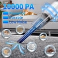 thumbnail image 2 of KASONIC Handheld Vacuum Cordless, 10000PA Strong Suction Car Vacuum Cleaner with Reusable HEPA Filter , Portable Rechargeable Dust Busters for Home, Car, Office, Pet Hair, 2 of 7