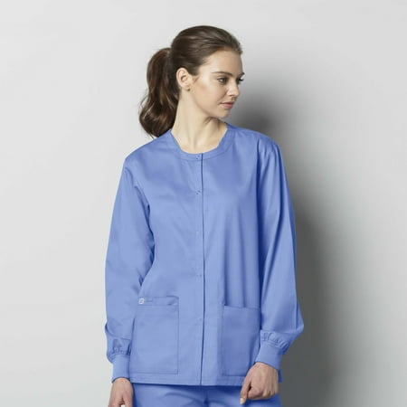 

WonderWink WonderWORK 800-Unisex Snap Front Scrub Jacket