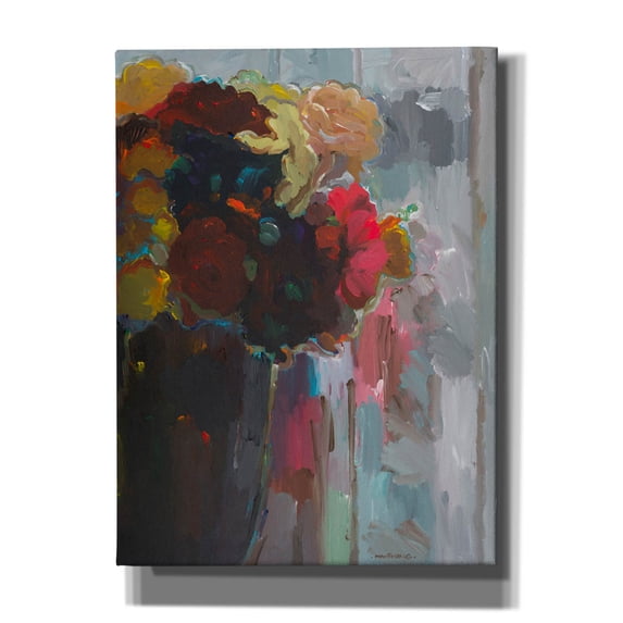Epic Graffiti 'Asymmetrical Bouquet II' by Hooshang Khorasani, Canvas Wall Art, 40"x54"