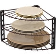 thumbnail image 1 of Organizador de estantes Simple Houseware, 3 niveles, mostrador, esquina, bronce, 1 of 5