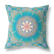 Amrita Sen Designs Amrita Sen Jewel Circle Faux Suede Throw Pillow 16"x16"