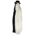 thumbnail image 5 of HPO| Adult Unisex Dapper Creature Playboy Wig Costume| Black & Blonde| Synthetic Fiber, 5 of 7