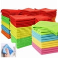 thumbnail image 3 of 20-Pack Large Microfiber Cleaning Cloths, 11.8 Inch, Super Absorbent Lint-Free Reusable Rags for Home, Kitchen, Car Care, Dusting, Streak-Free Window Cleaning Supplies, 3 of 8