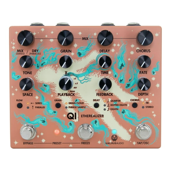 Pedal de efectos Walrus Audio Qi Etherealizer Terracotta