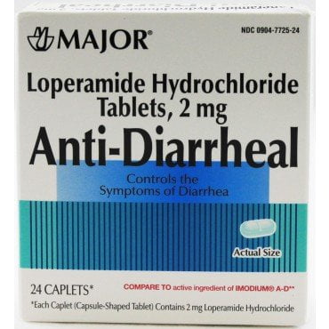 Lopéramide antidiarrhéiques Chlorhydrate comprimés 24 Count