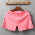 thumbnail image 2 of PEASKJP Men's Panties Men's Boxer Briefs, Stretch Cotton Moisture-Wicking Underwear, Modern Fit Low Rise (Pink,XL), 2 of 3